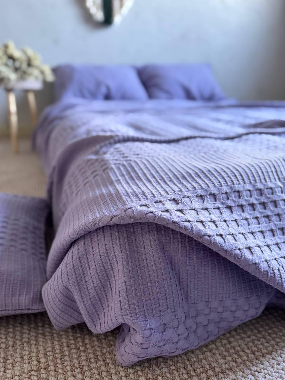 Покрывало вафельное ZEINTEX Марокко 200х230 см Лиловый (24668255) - фото 7 Покрывало вафельное ZEINTEX Марокко 200х230 см Лиловый (24668255) - фото 7