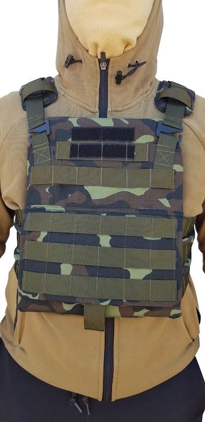 Бронежилет-плитоноска з плитами 4 клас 8х250х300 мм (7087289) - фото 7