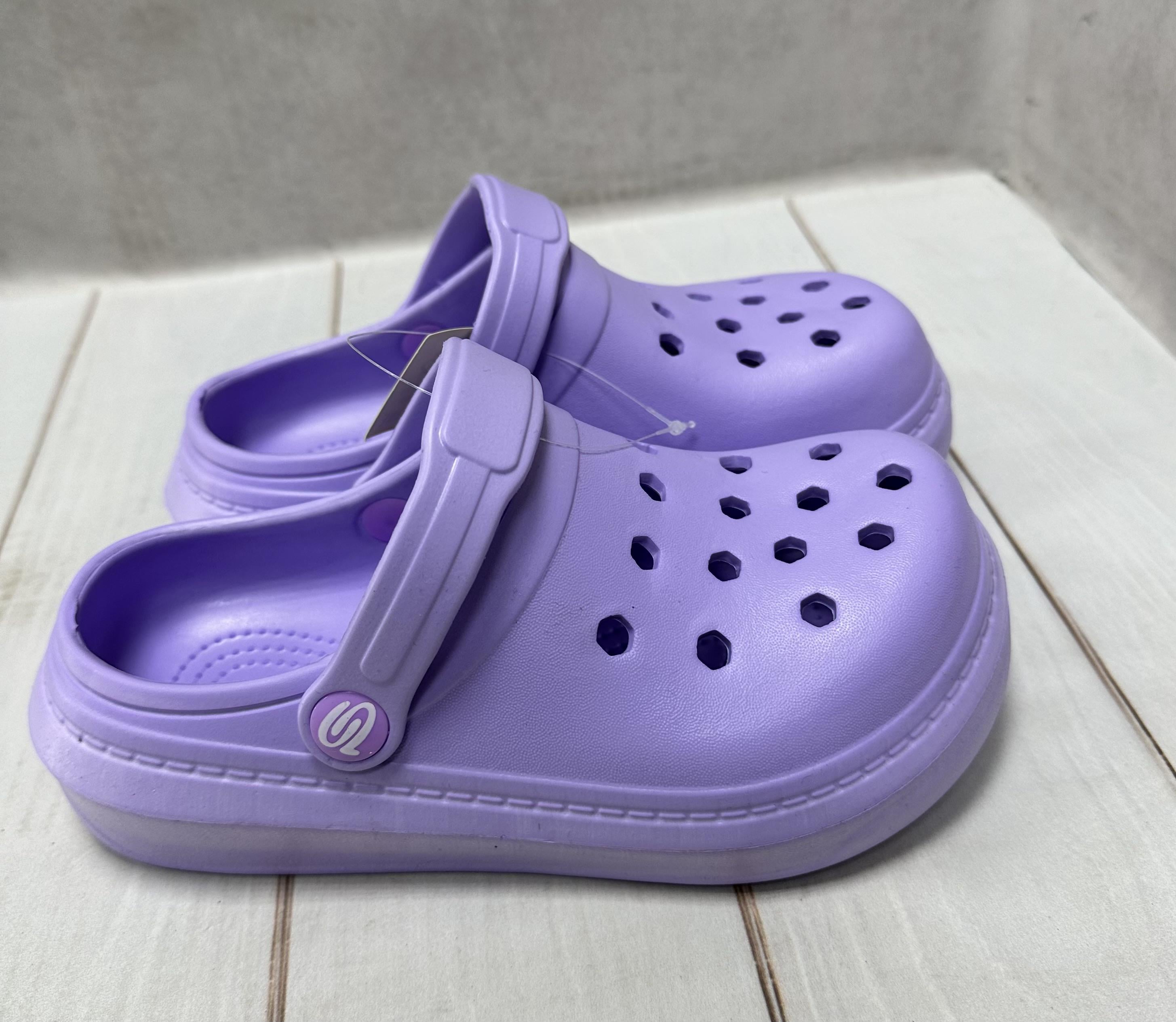 Кроксы детские luck Line р. 33 22 см Сиреневый (15592140)