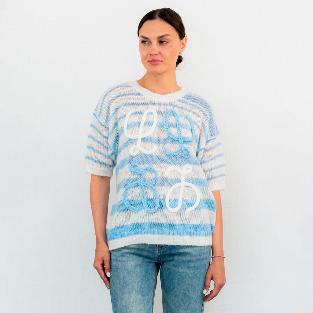 Светр жіночій повсякденний Loewe Anagram S Блакитний (2797308620)