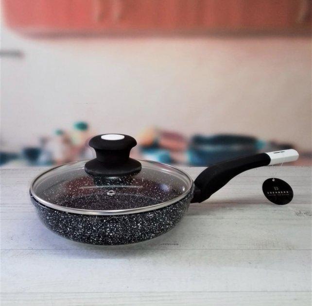 Сковорода Edenberg с крышкой и гранитным антипригарным покрытием 28 см (EB-4136) - фото 8