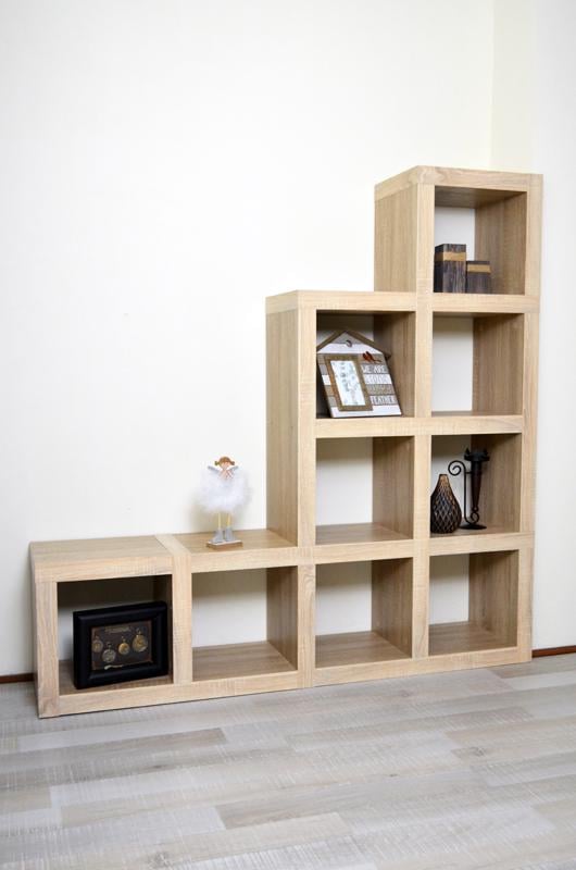 Шафа у вітальню Inteo Кубус Перегородка 1 1410х1410х290 мм товщина корпусу 50 мм Дуб сонома