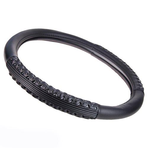 Чехол на руль авто Vitol VLU-2002106 BK M 37-39 см Черный