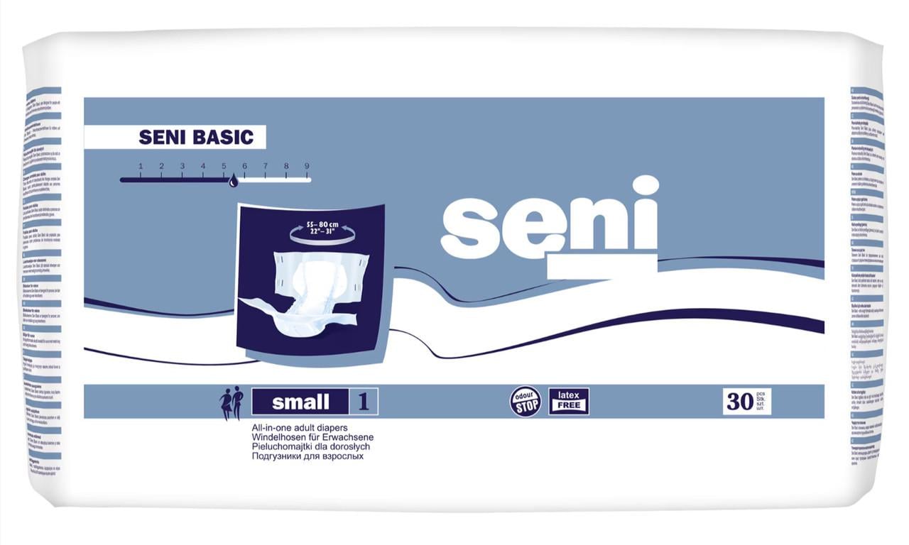 Подгузники для взрослых Seni Basic S 55-80 см 30 шт. (000005113)