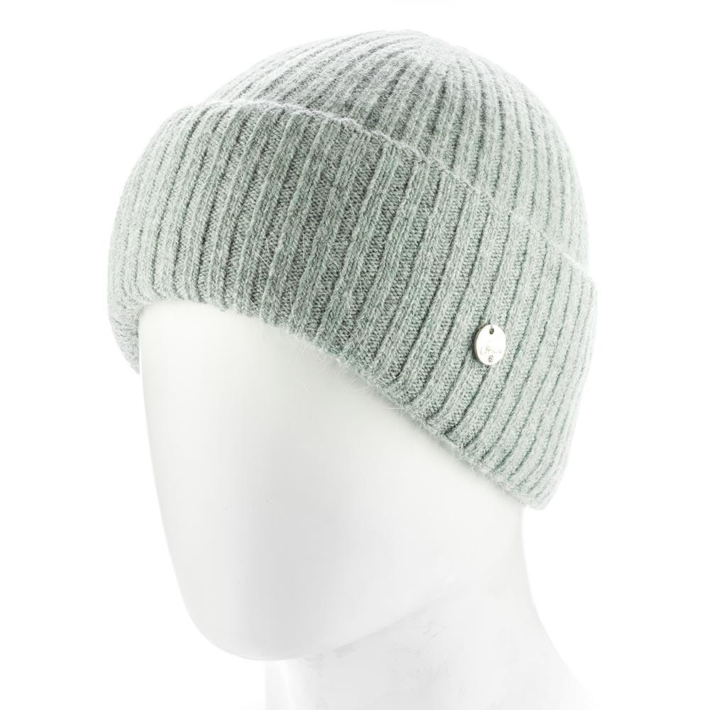 Шапка женская ангоровая зимняя Atrics WH895 в широкий рубчик с двойным отворотом утепленная флисом Мятный - фото 1 Шапка женская ангоровая зимняя Atrics WH895 в широкий рубчик с двойным отворотом утепленная флисом Мятный - фото 1