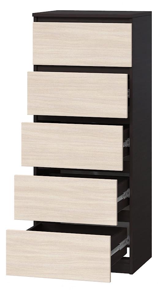 Комод Мастер Форм Брайт телескопические направляющие 500х376х1170 мм Венге магия/Дуб молочный (20166) - фото 2 Комод Мастер Форм Брайт телескопические направляющие 500х376х1170 мм Венге магия/Дуб молочный (20166) - фото 2