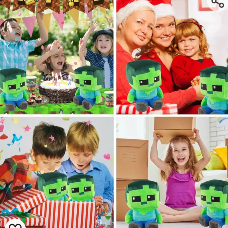 Мягкая игрушка из игры Minecraft Зомби 21 см Зеленый (2579202629) - фото 9