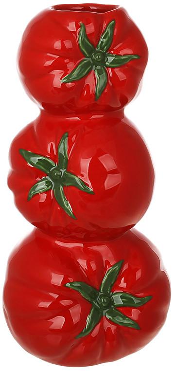 Ваза керамическая настольная Tomato 23,5 см Красный