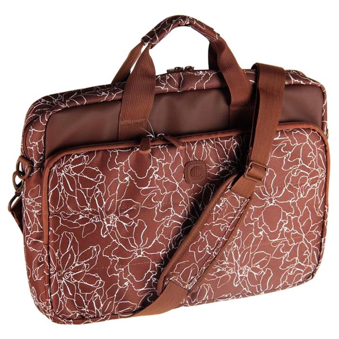 Сумка Continent CC-032 с принтом нейлон/полиэстер для ноутбука 15,6" Коричневый (626398) - фото 4 Сумка Continent CC-032 с принтом нейлон/полиэстер для ноутбука 15,6" Коричневый (626398) - фото 4