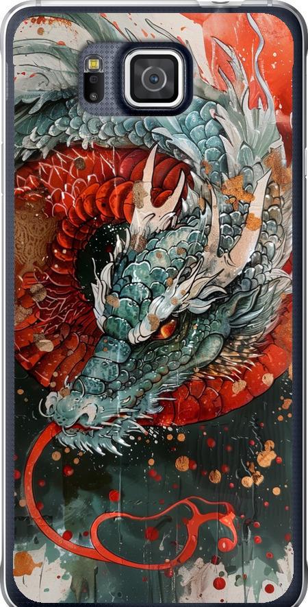 Чехол на Samsung Galaxy Alpha G850F Стихия огня (6101u-65-42517)