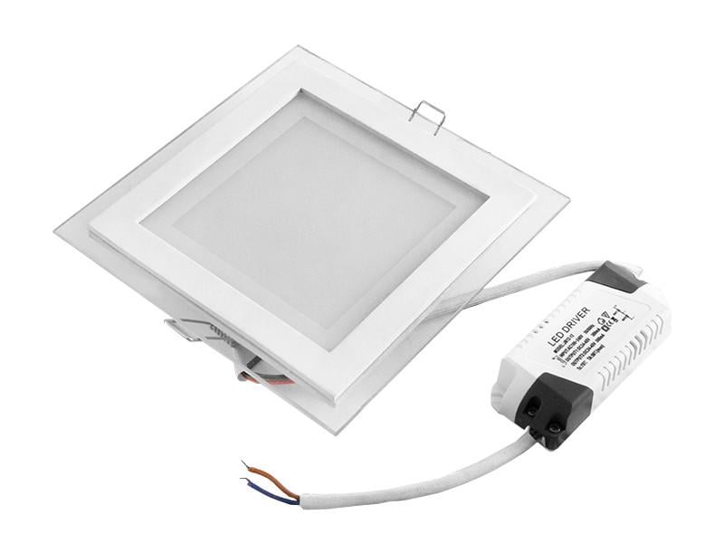 Светильник светодиодный врезной Downlight SMD24/012/003S 12 Вт WW + CW + NW квадратный (807)