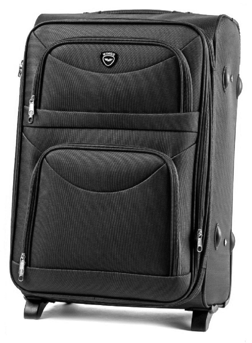 Чемодан тканевый Wings 6802 средняя 2 колеса Серый Vt00014 - фото 1 Чемодан тканевый Wings 6802 средняя 2 колеса Серый Vt00014 - фото 1
