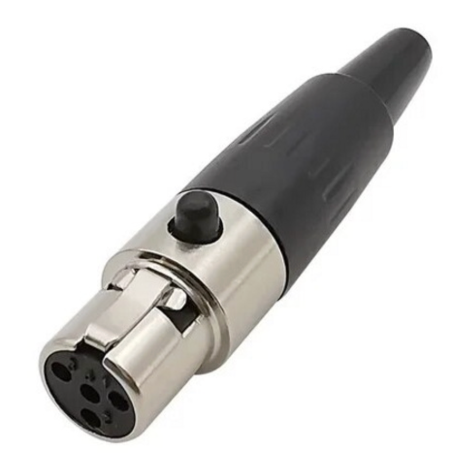 Кабельный разъем Moco mini XLR SA101-4P 4pin гнездо для аудиоаппаратуры и сценических систем металл 1 шт. (000049379_2)