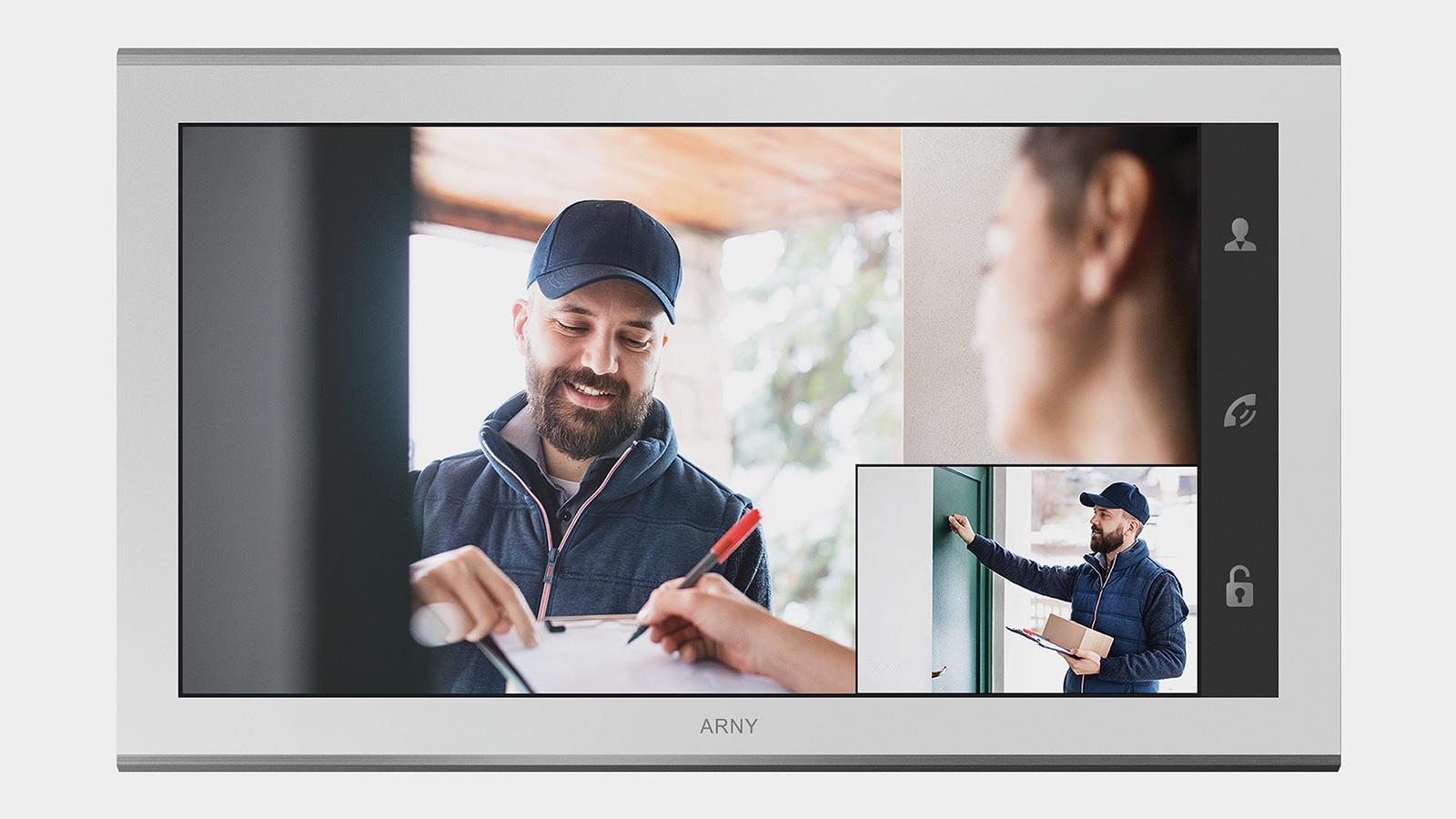 Відеодомофон 10" ARNY AVD-1030 2Mpx PiP IPS з детектором руху і записом відео White (270360)