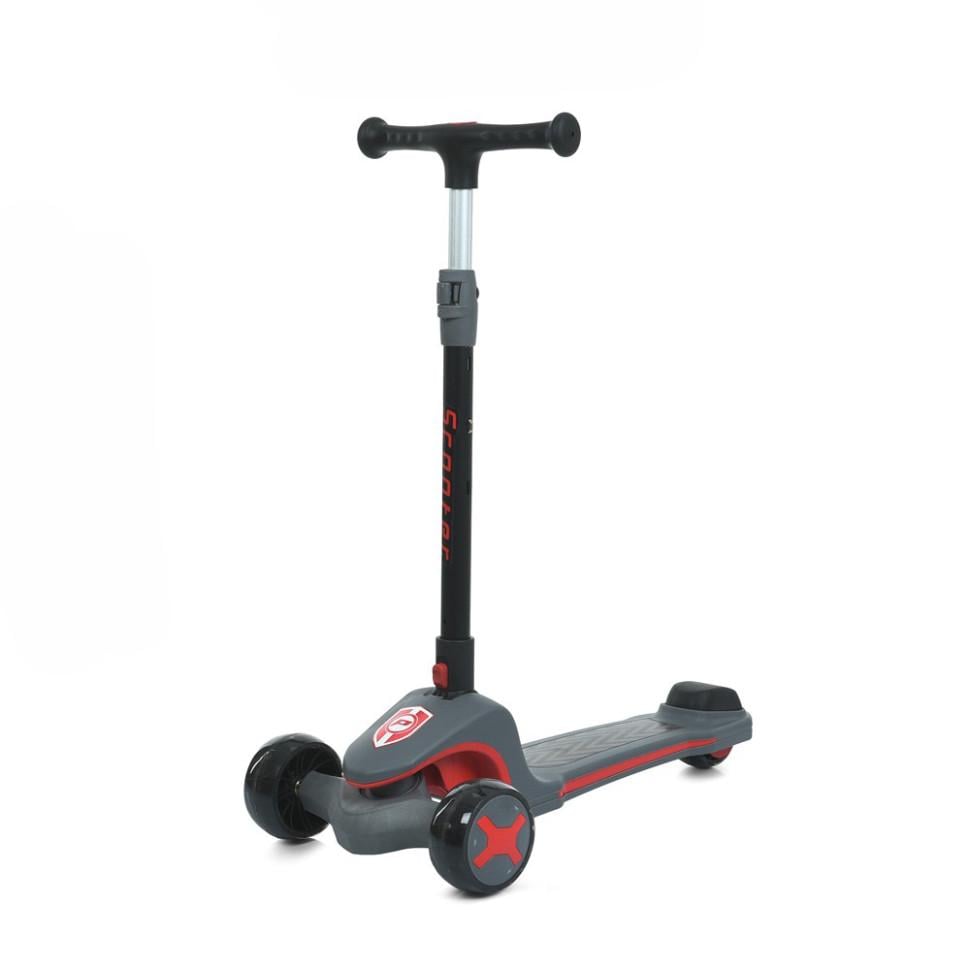 Самокат Bambi трехколесный Maxi-big с музыкой и светом Черный (DS-171-S-415)