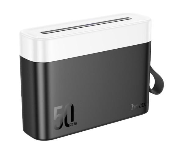 Внешний акумулятор Hoco J94A Masterful 22,5W 50000mAh с фонариком Black