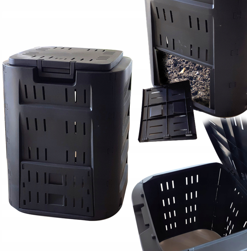 Компостер садовий Prosperplast Compogreen 220 л Чорний (IKST220C-S411) - фото 10 Компостер садовий Prosperplast Compogreen 220 л Чорний (IKST220C-S411) - фото 10