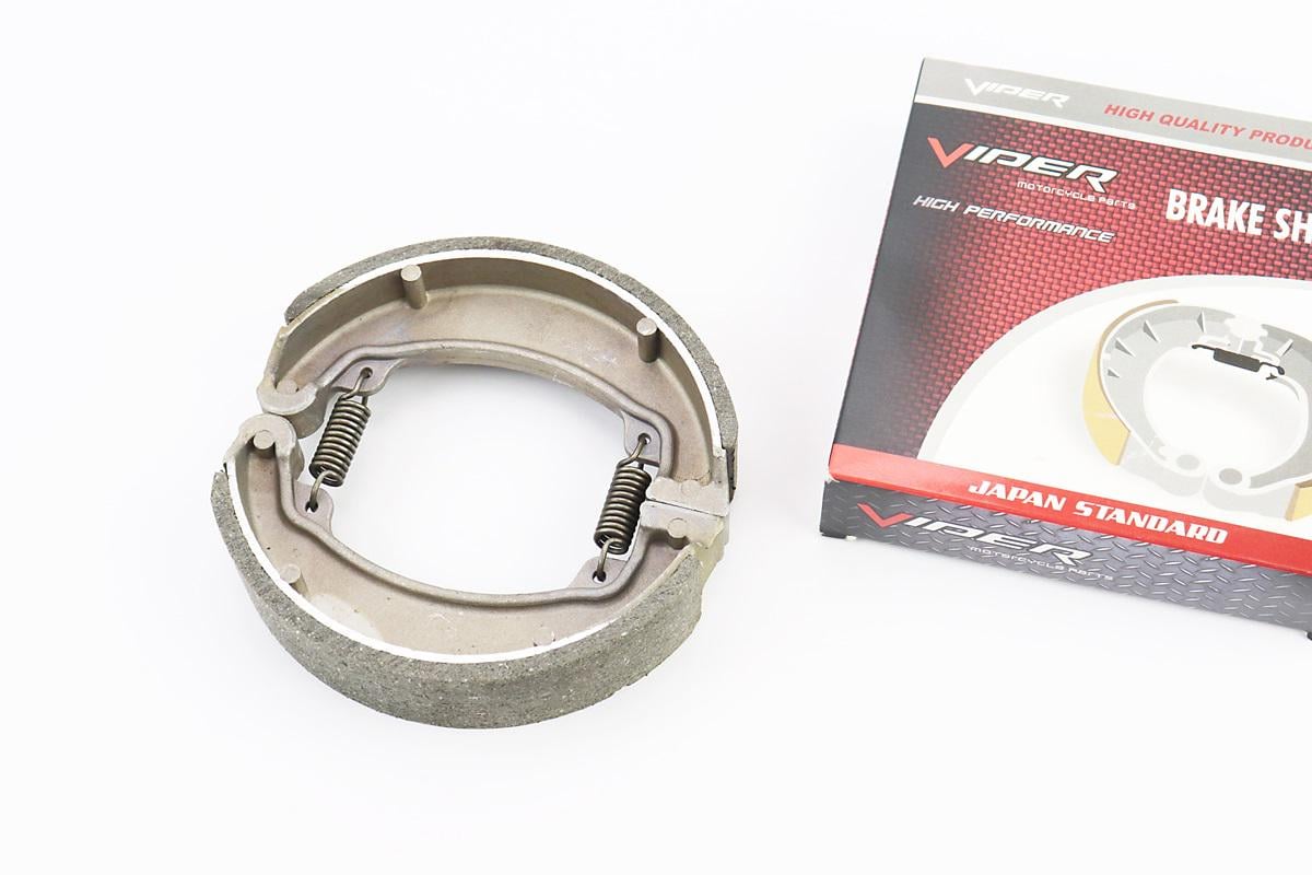 Тормозные колодки барабанные к мотоциклам Viper-125-150J задние или передние комплект диаметр 120 мм под спицевое колесо (501288)