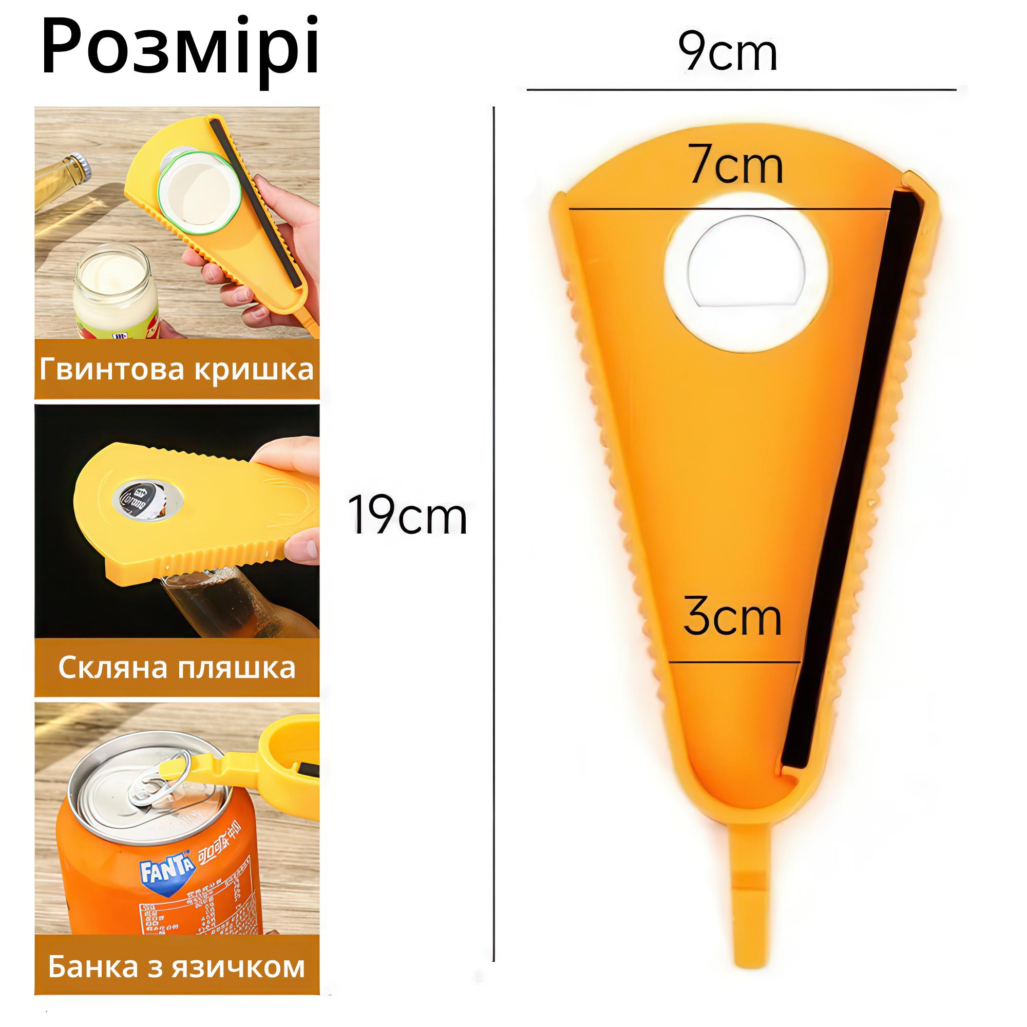 Открывалка многофункциональная для бутылок банок и крышек - фото 11