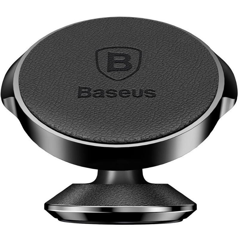 Тримач холдер автомобільний Baseus Small Ears Leather Series Vertical Bracket SUER-F01 Black