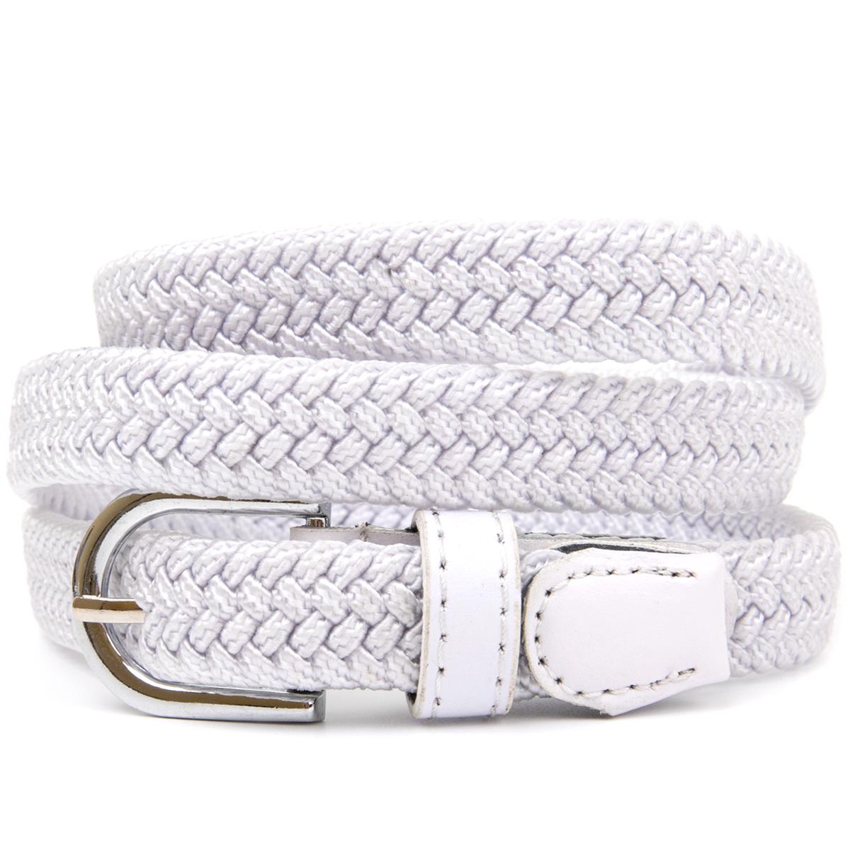 Текстильный ремень Vintage Belt 20542 для женщин классический Белый