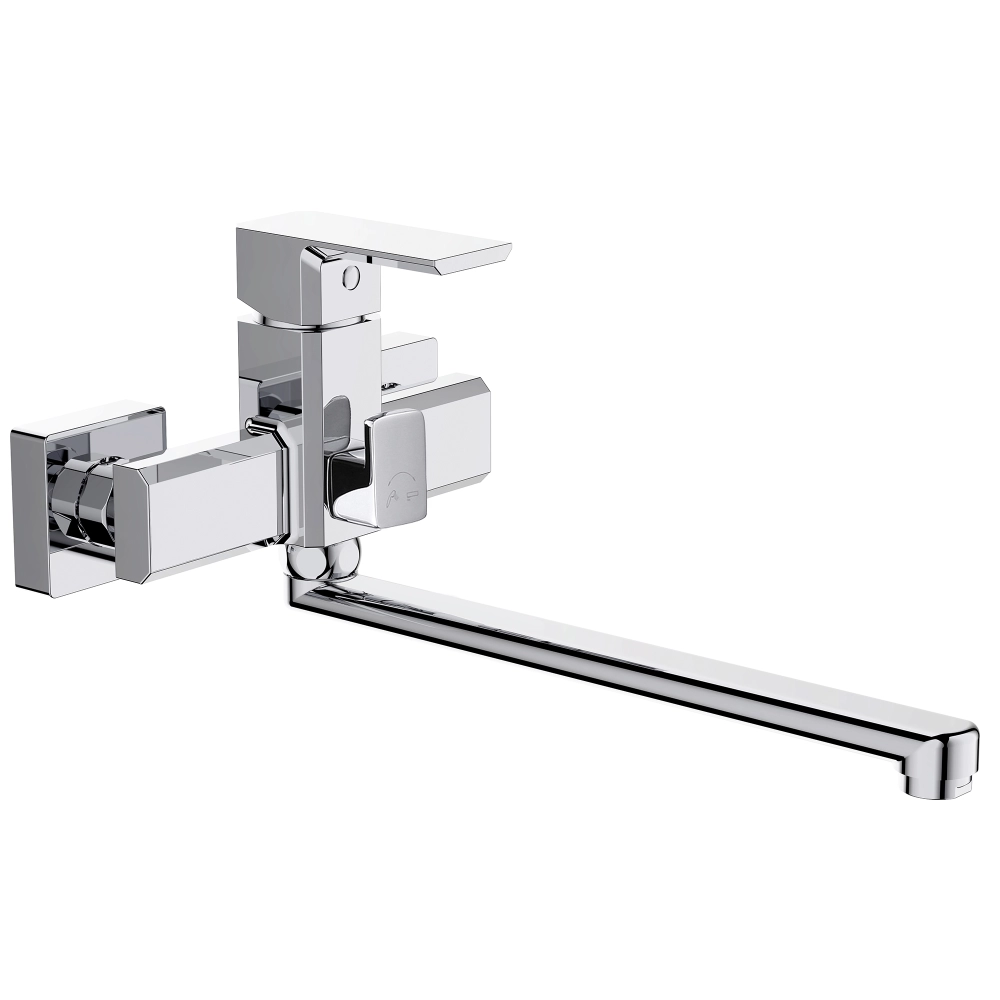 Смеситель для ванны Lidz Dozorca 005 с поворотным изливом с душевым гарнитуром Chrome