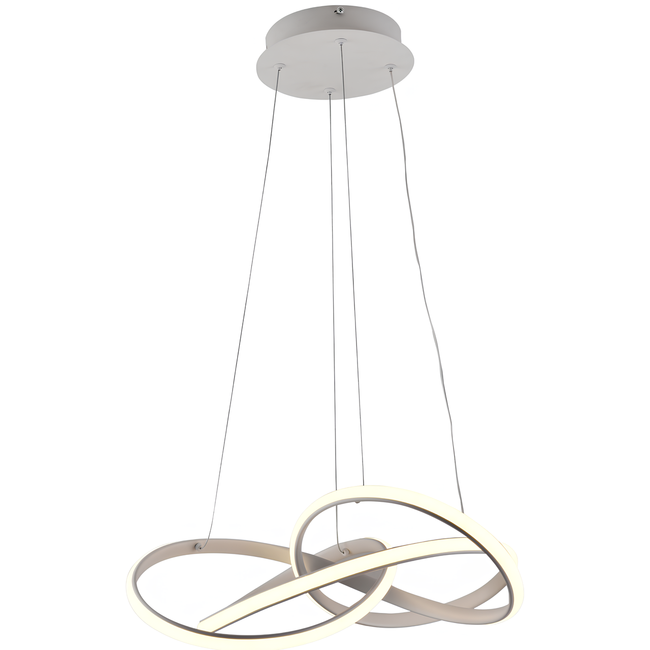 Люстра светодиодная Sirius с акриловыми плафонами 76W 3000-6500К Белый (LCD3069 WT)