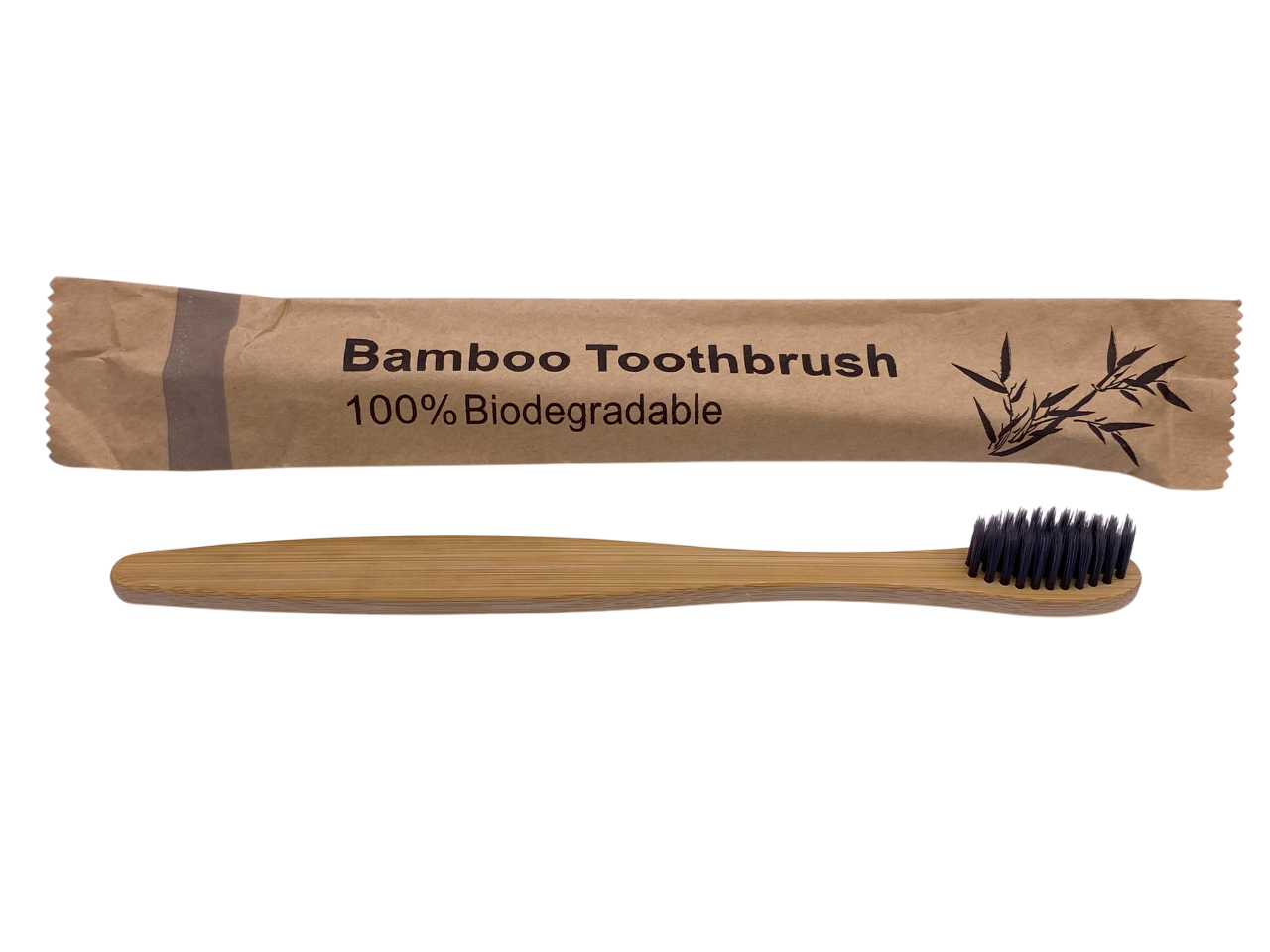 Зубная щетка Pinka Эко бамбуковая Серый (2493930375)