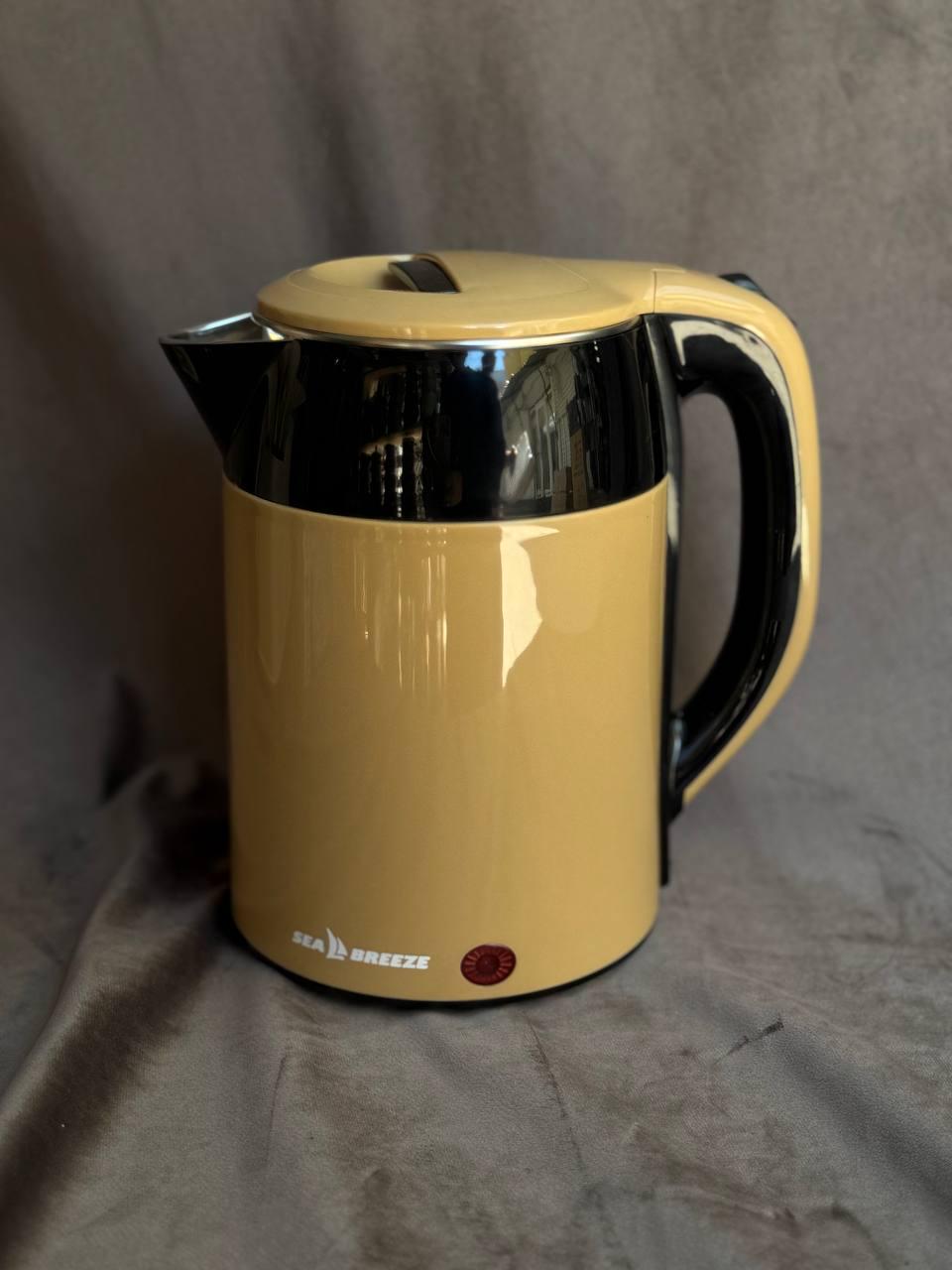 Електрочайник Sea Breeze SB-0203 1500 Вт 1,8 л Жовтий (SB-0203)