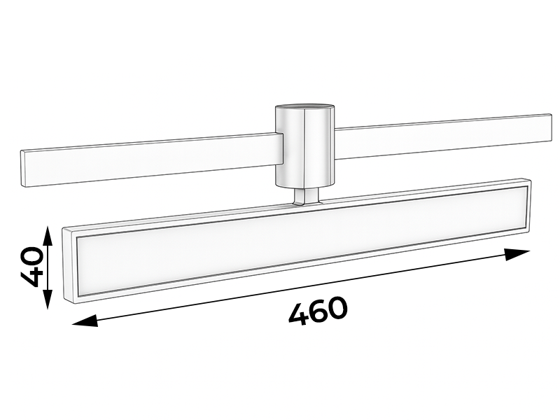 Светильник трековый светодиодный LEDUA AeroLine YZ1804 48V 18W 4000К 120° 460 мм Черный (10241) - фото 3 Светильник трековый светодиодный LEDUA AeroLine YZ1804 48V 18W 4000К 120° 460 мм Черный (10241) - фото 3