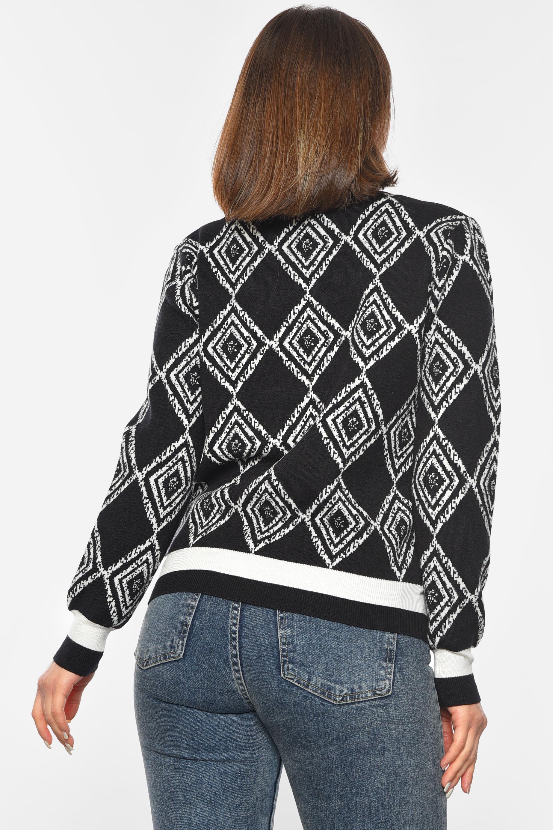 Свитер женский S-M Черный (192339) - фото 3