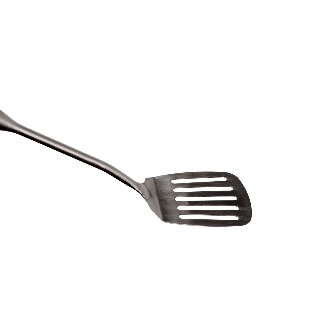 Лопатка кухонная Generous из нержавеющей стали с деревянной ручкой 39 см (HP-8-43) - фото 3