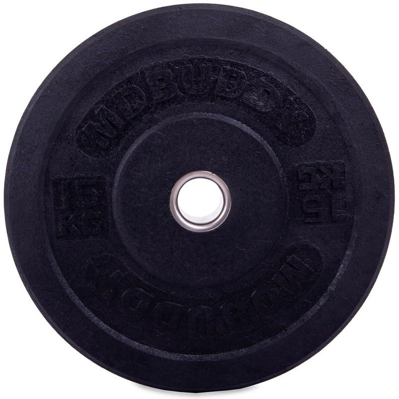 Диски Bumper Plates TA-2676 бамперні для кросфіту 15 кг Чорний (58363144) - фото 2