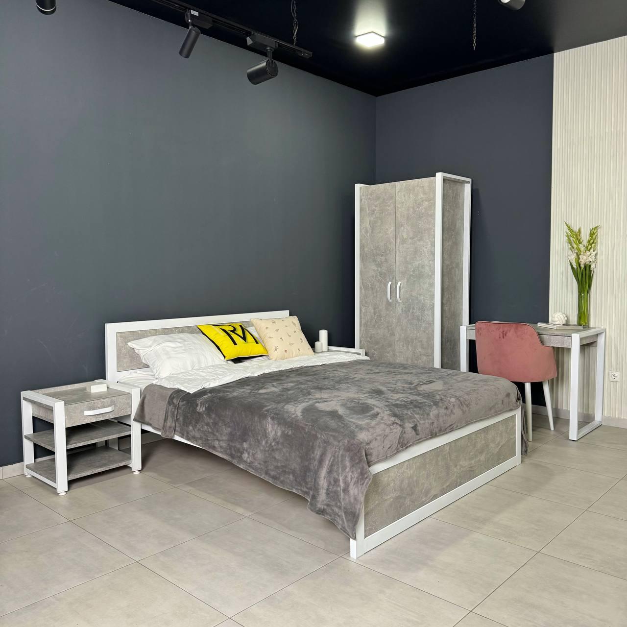 Комплект меблів спальня готовий УТП027725 К6 Loft Білий