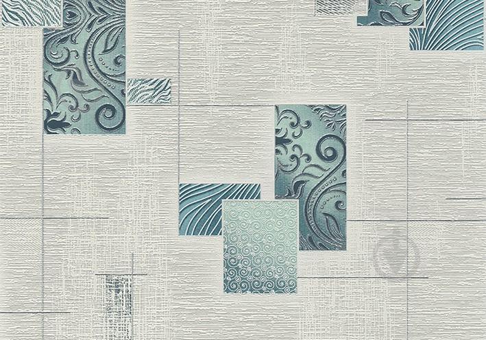 Обои Lanita виниловые на бумажной основе Дакар МНК5-1052 серо-мятный обои Винил(0,53х10,05м.)