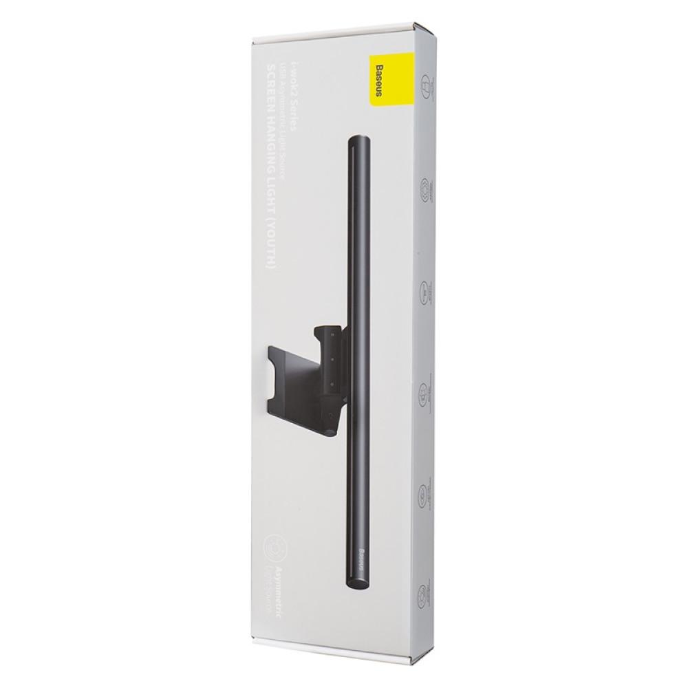 Лампа на монітор скринбар Baseus i-wok2 Series USB Asymmetric Light Source Screen Hanging Light (DGIW000101) Чорний - фото 8