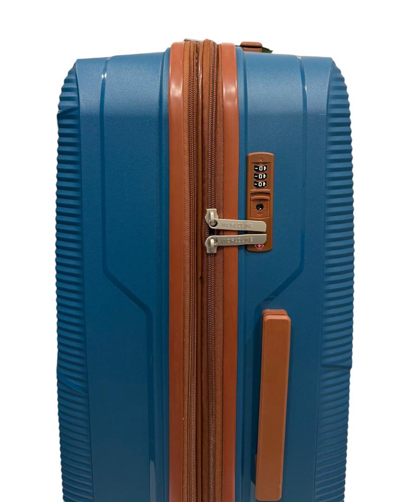 Валіза середня Worldline Airtex 293 поліпропілен M Синій - фото 6 Валіза середня Worldline Airtex 293 поліпропілен M Синій - фото 6