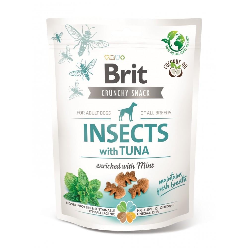 Ласощі для собак Brit Care Dog Crunchy Cracker Insects для свіжості подиху 200 г Ласощі для собак Brit Care Dog Crunchy Cracker Insects для свіжості подиху 200 г