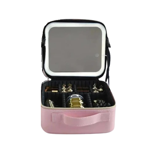 Косметичка с LED-дзеркалом Розовый (44021-_716)