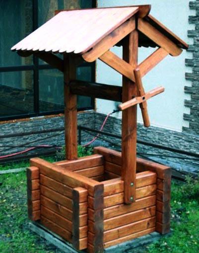Колодец декоративный из дерева Морав Мускат (КОС-001807)