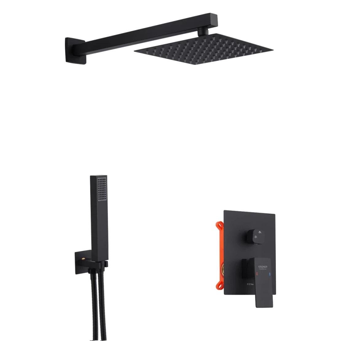 Набір душова система/кран для раковини Kroner KRP Kubus SCH082/SCH010-3 (13678655)