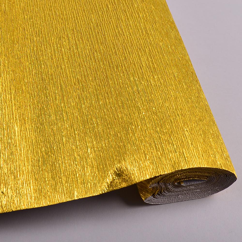 Бумага металлизированная Креп 50х2,5 м Золотой (4546-801)