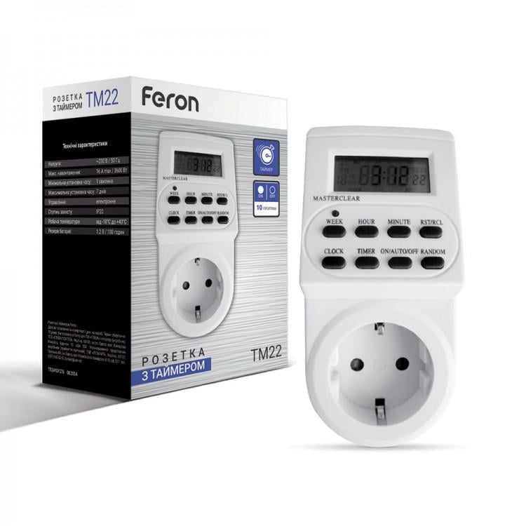 Розетка с таймером Feron TM22 (31120203)