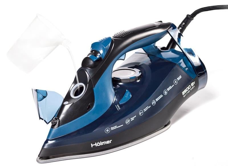 Праска Holmer HIT-2538 2500W подача пари 130 г/хв 380 мл Blue (620188) - фото 8 Праска Holmer HIT-2538 2500W подача пари 130 г/хв 380 мл Blue (620188) - фото 8