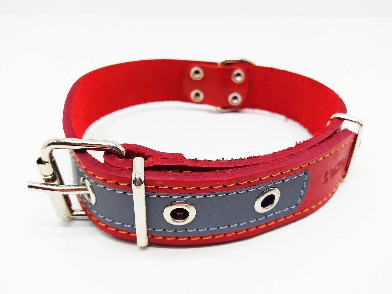 Ошейник со светоотражающей лентой 1,8/28-36 см (ф120)