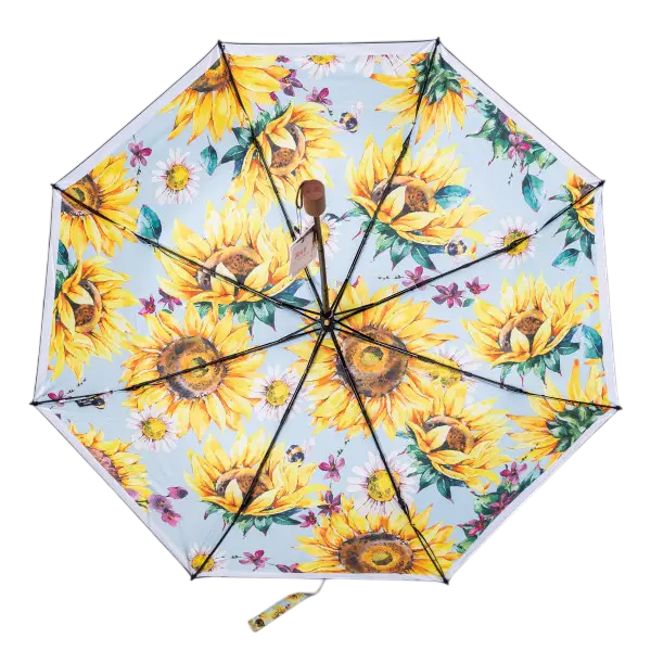 Парасолька механічна складана 100 см з малюнком Жовта (HP-23-14Y) - фото 3