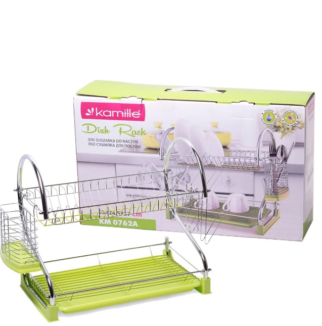 Сушилка для посуды Kamille 55х24,5х37 см (KM-0762A)