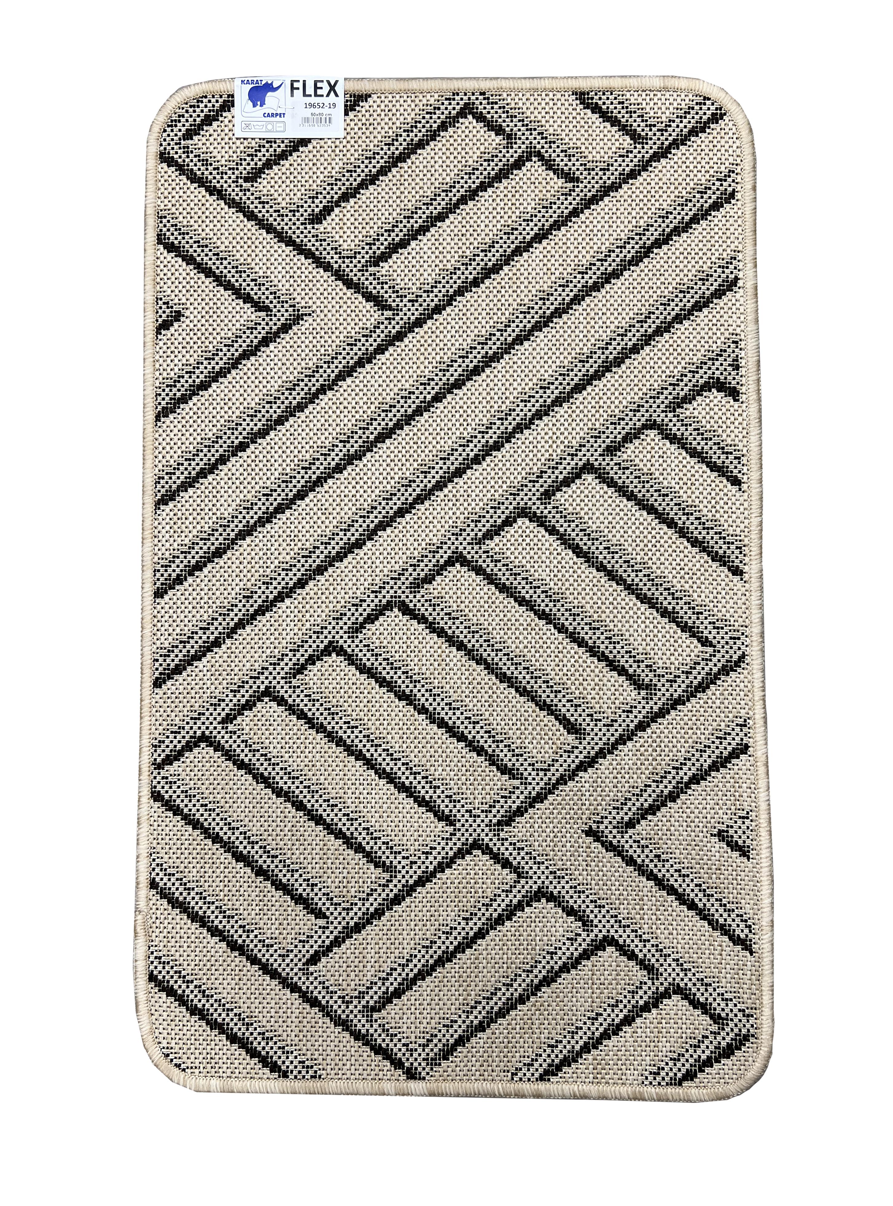 Ковер универсальный безворсовой Flex на резиновой основе 50x80 см Бежевый (19652/19R15) Ковер универсальный безворсовой Flex на резиновой основе 50x80 см Бежевый (19652/19R15)