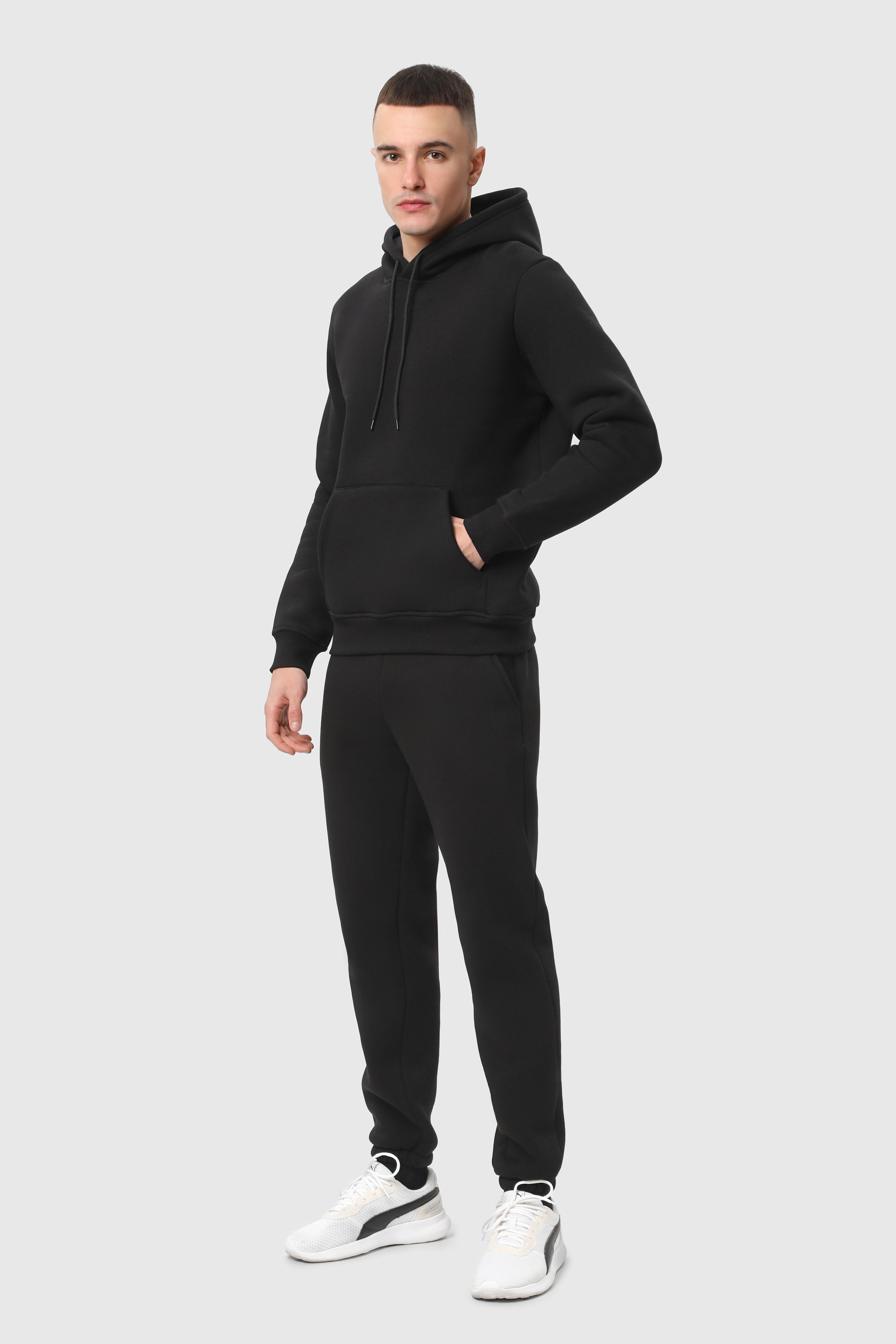 Костюм худі та штани чоловічий утеплений Ray BASIC U0801 S Чорний - фото 3 Костюм худі та штани чоловічий утеплений Ray BASIC U0801 S Чорний - фото 3