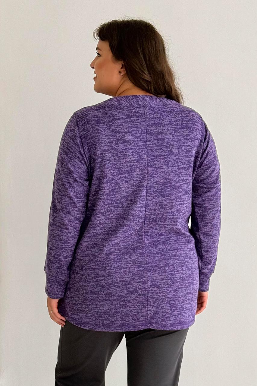 Туніка PANNI Олена з кишенями трикотажна р. 52-54 Бузковий (Р2508252243) - фото 3 Туніка PANNI Олена з кишенями трикотажна р. 52-54 Бузковий (Р2508252243) - фото 3